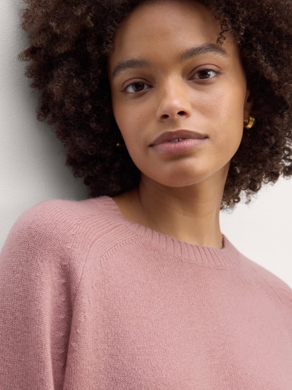 Everlane The Boxy Crew in Cashmere Clay Pink XL - Picture 6 of 13